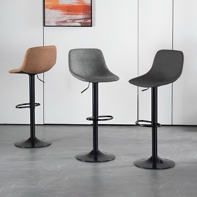 席雅升降吧檯椅 加大座面 簡約風 ig網紅風 酒吧椅 高腳椅 升降椅, 黑色, 1件