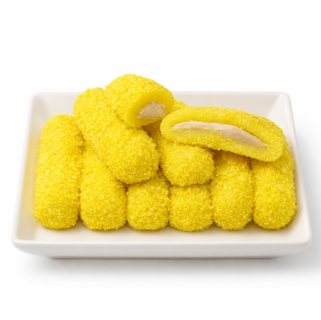 [떡DC몰] 바나나 찹쌀떡 앙금떡 (40g78알) 3.12kg 선물용 자연해동떡 굳지않는떡 식사대용 아이들간식떡, 1박스