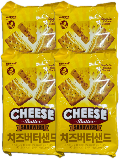 노브랜드 치즈버터샌드 190g, 4개