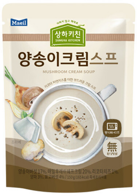 매일 상하키친 양송이크림스프, 9개, 150g
