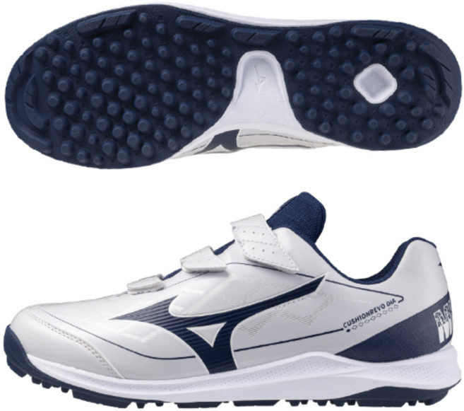 MIZUNO 미즈노 쿠션에보 인조잔디 야구화 252514 화이트/네이비