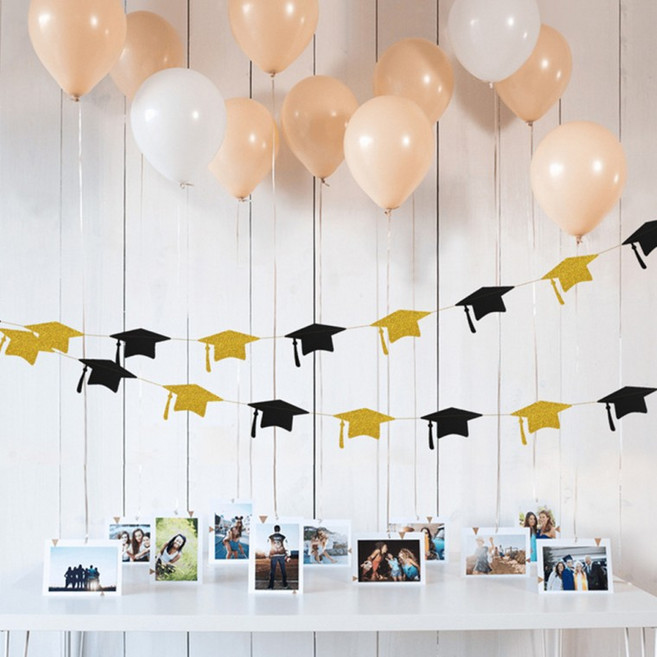 졸업가랜드 행사 졸업식 학사모 기념 졸업파티 축하 포토존 소품 졸업선물, 1개