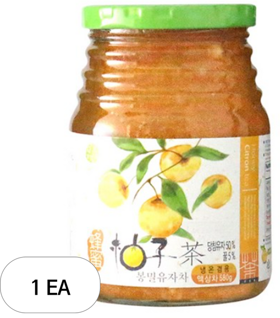 다미즐 봉밀 유자차, 580g, 1개입, 1개