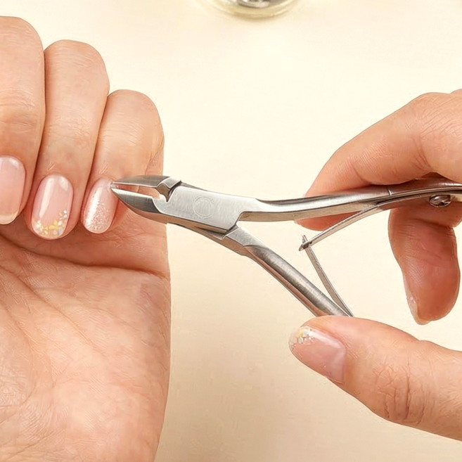 쏙쏙홈즈 정밀커팅 큐티클 제거 네일 니퍼, 1개, 실버