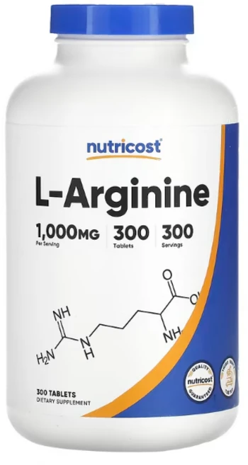 뉴트리코스트 L-아르기닌 1000mg 타블렛, 300정, 1개 - 쿠팡