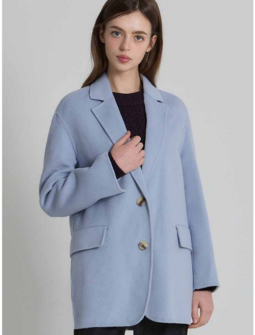 오조크 핸드메이드 투버튼 하프 코트 택가격 239000원