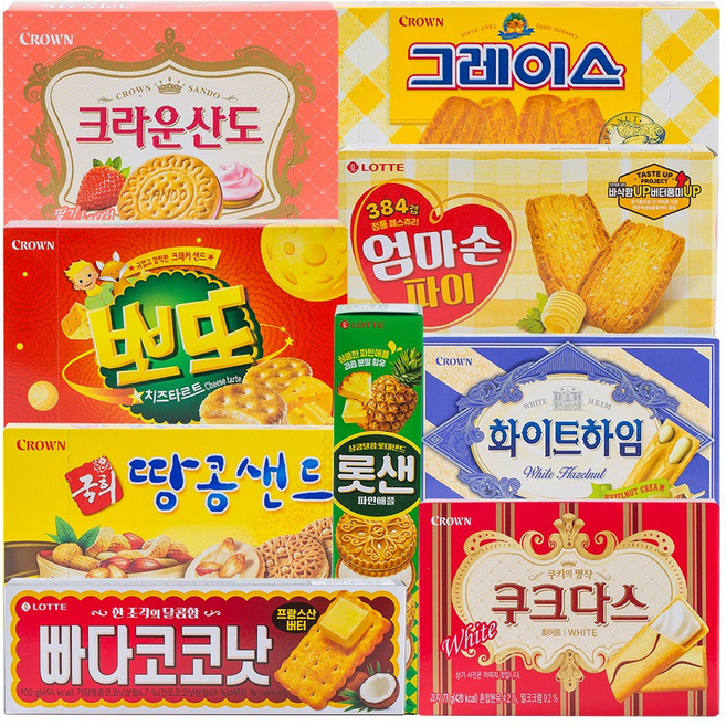 [잇츠팩] 사무실 간식 과자 힘이난당 9종세트, 1개