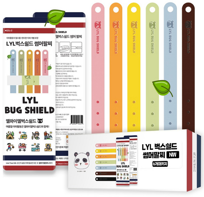 믿추 벅스쉴드NW 썸머밴드 유아성인공용 KC인증, 단일, 6개