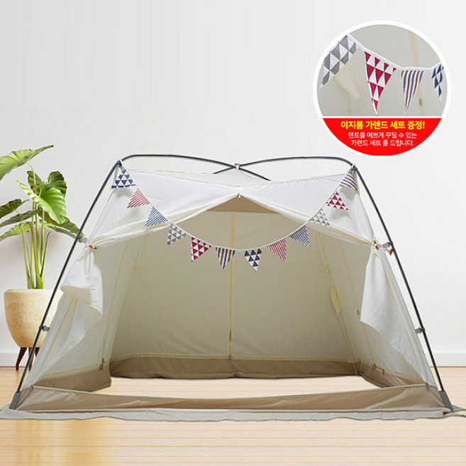 이지룸 프리미엄 난방텐트 싱글 퀸 킹 보온텐트 수면텐트 외풍차단 방한텐트