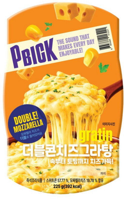 PBICK 더블콘치즈그라탕, 3개, 225g