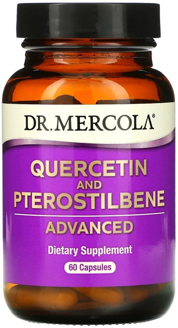 Dr. Mercola 퀘르세틴 및 프테로스틸벤 어드밴스드 캡슐 60정, DrMercola퀘르세틴및프테로스틸벤어드밴스드캡슐60정, 1개 - 쿠팡