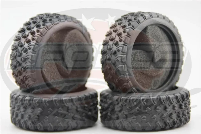 4pcs RC 모델 자동차 1/10 스케일 부드러운 고무 타이어 투어링 카 적합, 06 21104