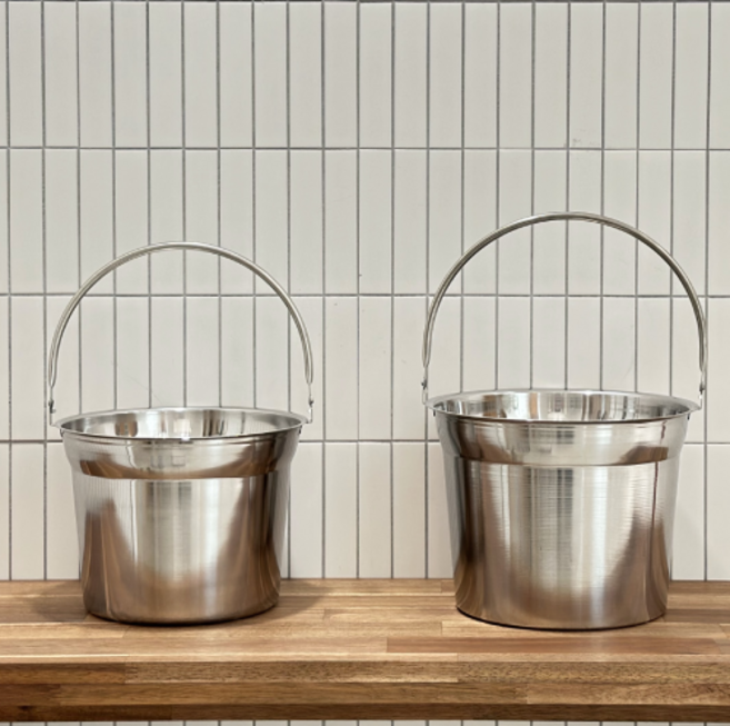 젖병삶는냄비 스텐버켓 열탕소독 인덕션 들통 잼팟 양동이 행주삶는냄비, 스텐버켓_미듐, 1개