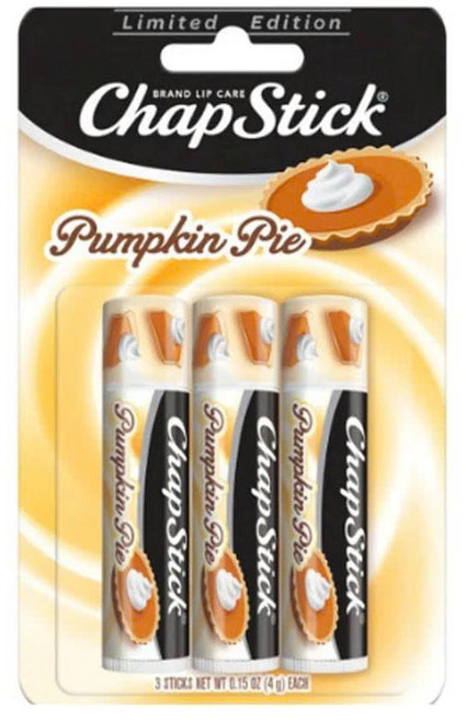 챕스틱 립밤 - 미국산 - 다양한 향으로 출시 Chapstick Lip Balm - Made in the USA - Available in various scents, 3개, 4g, 호박 파이 Pumkin pie