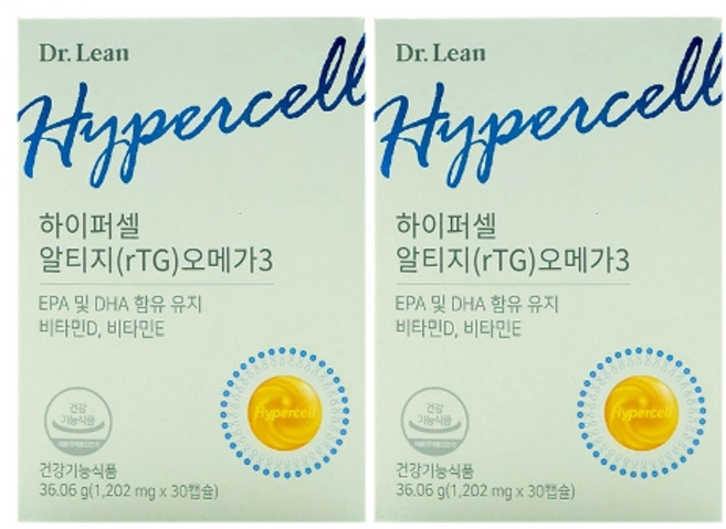 기타 닥터린 하이퍼셀 알티지 오메가3 1202mg x 30캡슐 2박스, 2개, 30정