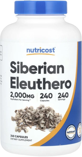 몸관리하세요 겨울입니다 Nutricost 시베리아 가시오갈피 2000mg 캡슐 240정 특별관리진행, Nutricost시베리아가시오갈피2000mg캡슐240정, 1개 - 쿠팡