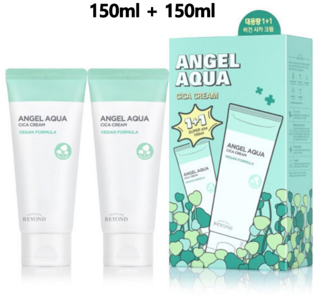 비욘드 엔젤아쿠아 시카 크림 150ml 1+1 (비건), 2개