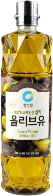 청정원 엑스트라버진 올리브유, 900ml, 5개