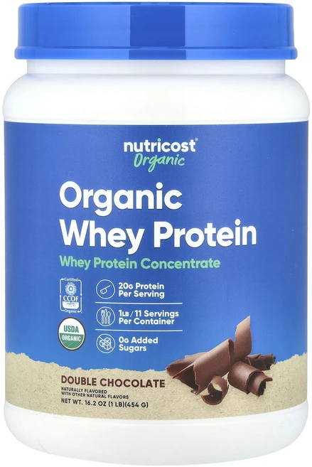 새해 건강을 선물하세요 Nutricost 유기농 유청 단백질 더블 초콜릿 454g(1lb) 특별관리진행, Nutricost유기농유청단백질더블초콜릿454g1lb, 454g, 1개 - 쿠팡