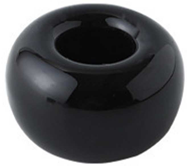 욕실 정리 도자기 파스텔 칫솔꽂이 심플, 블랙, 1개