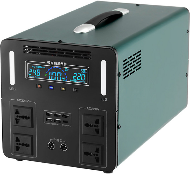 배트리아 대용량 파워뱅크 보조배터리 고속충전 캠핑용 휴대용 멀티전원, 1개, 4000와트듀얼