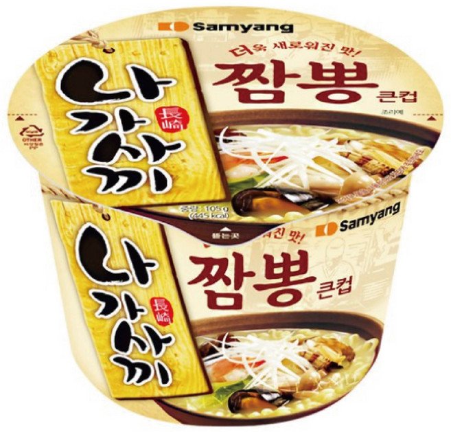 삼양 나가사끼짬뽕 큰컵 105g, 12개