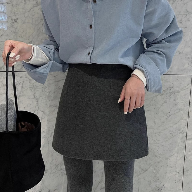 2026春秋新款韓系大碼黑色毛呢半身裙女氣質修身包臀裙顯瘦a字裙