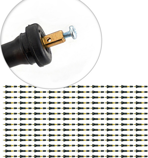 TPMS구찌 100개 타이어 공기압 밸브 센서 연결용 카킹즈, (01)ㄱ자 100개