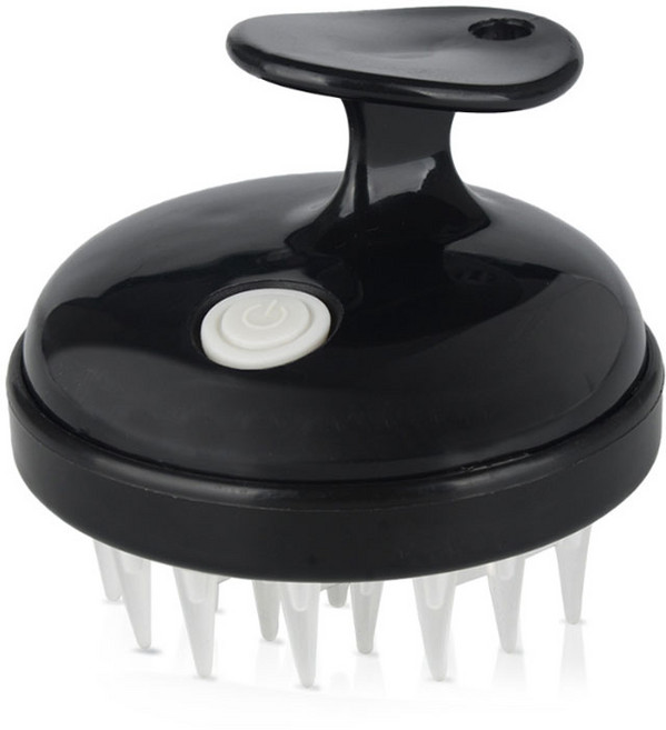 주닉스 전동 두피 마사지기 머리 미니마사지 무선, 블랙, 1개