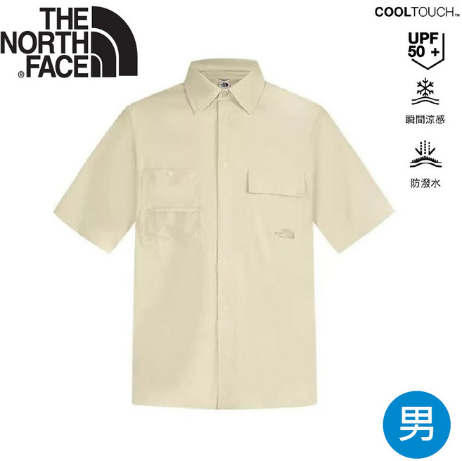 The North Face 男款 排汗快乾工裝短袖襯衫