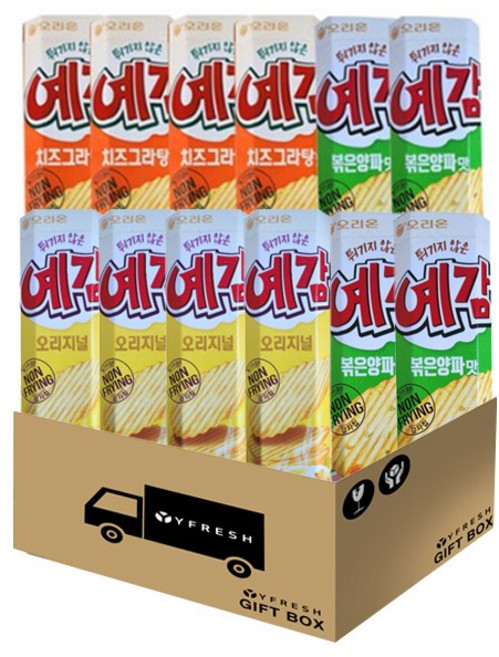 [YFRESH]예감 오리지널 64g x 4 치즈그라탕 64g x 4 볶음양파맛 64g x 4 + YFRESH박스, 12개