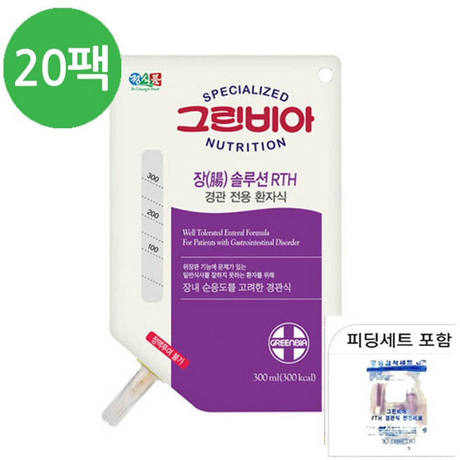 정식품(그린비아) 그린비아 장 솔루션 알티에이치(RTH) 300ml, 20개