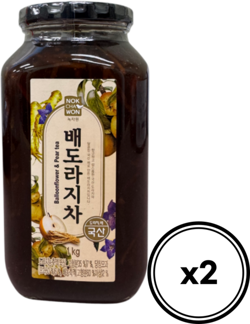 [트레이더스] 녹차원 배도라지차, 2개, 1kg, 1개입, 1kg