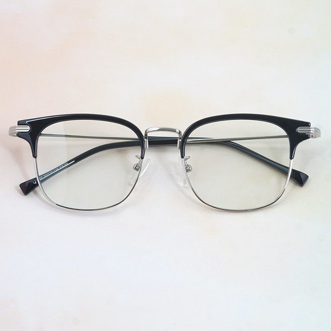 하루홀릭 사각 복고 오버사이즈 패션 레트로 하금테 안경
