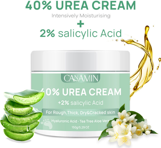 40% 유레아 크림 2% 살리실산 히알루론산 티트리 우레아풋크림, 150g, 2개