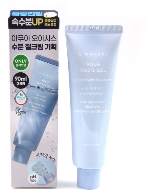 6위 - 에스네이처 아쿠아 오아시스 수분 젤크림, 1개, 90ml