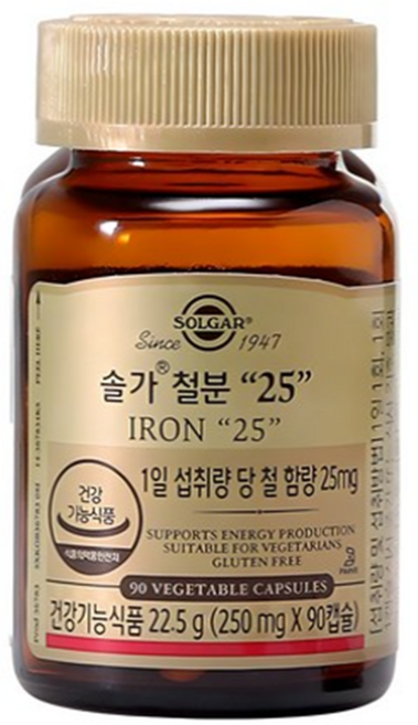 솔가 철분 25, 90정, 1개