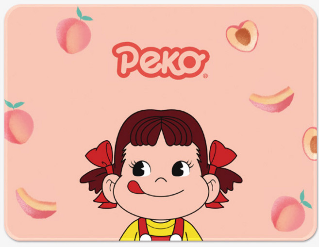 페코짱 마우스패드 페코 포키 S 370x280x4mm, BR페코_05 피치 S 370x280x4mm