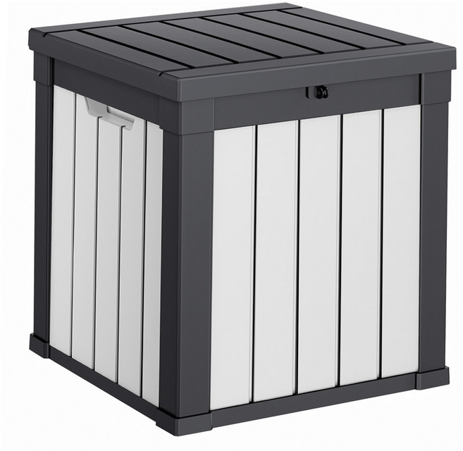 지오리빙 야외 보관함 대용량 실내외 수납 정리함 데크박스 조립식창고 마당 농기구 소형 대형 수납함, 190L(CW159A)