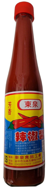 東泉辣椒醬 台中特產, 3個, 420g