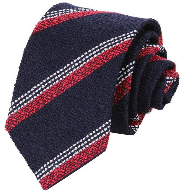 티엔지티 TG1N5E155WNXXXS 남성 사선 스트라이프 텍스처 넥타이