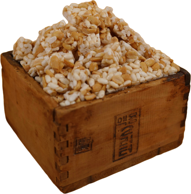 고소함을 꽉 채운 쌀강정 30년 전통의 수제 땅콩범벅 오꼬시 쌀땅콩강정 대용량, 2개, 700g