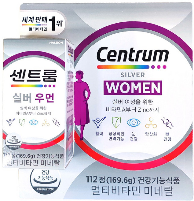 센트룸 실버 멀티비타민 세트, 112정, 2개