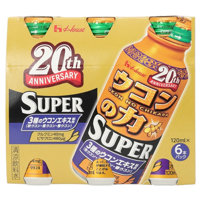 하우스푸즈 강황의 힘 슈퍼, 6개, 120ml - 쿠팡