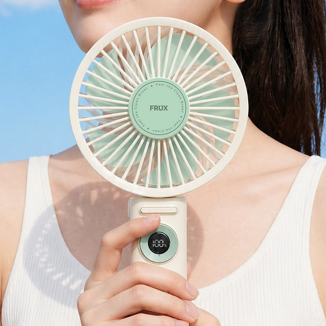 [예쁜 손선풍기]바이브 빅팬 에어 손선풍기 바이브 아이스에어 와이드, 민트, 빅펜에어