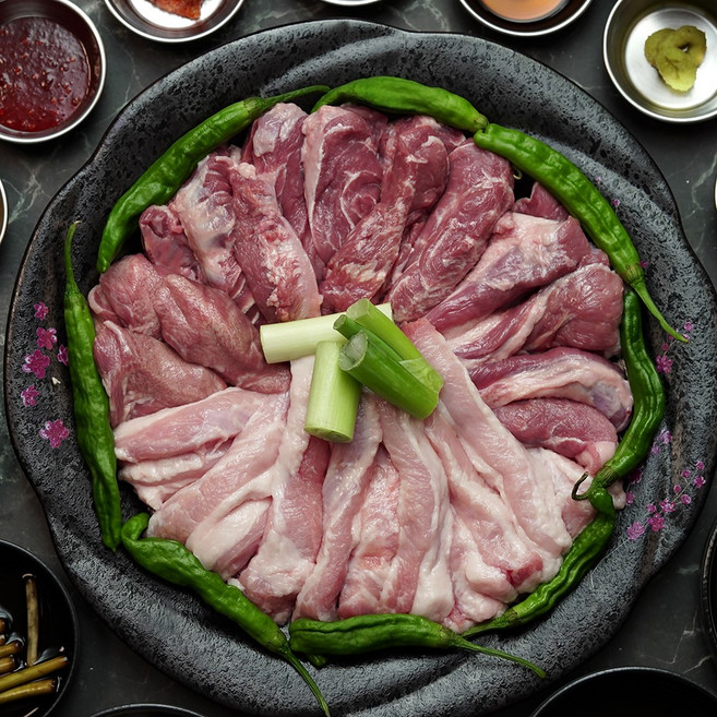 국내산 돼지 김해뒷고기 모둠, 1개, 1kg