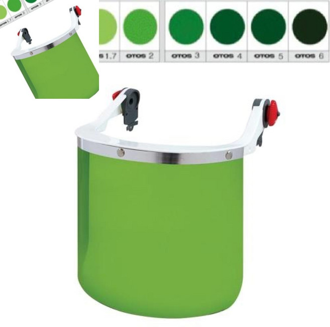 탈부착 얼굴보호면 산업용 공장 헬멧형 차광보안면, 1개