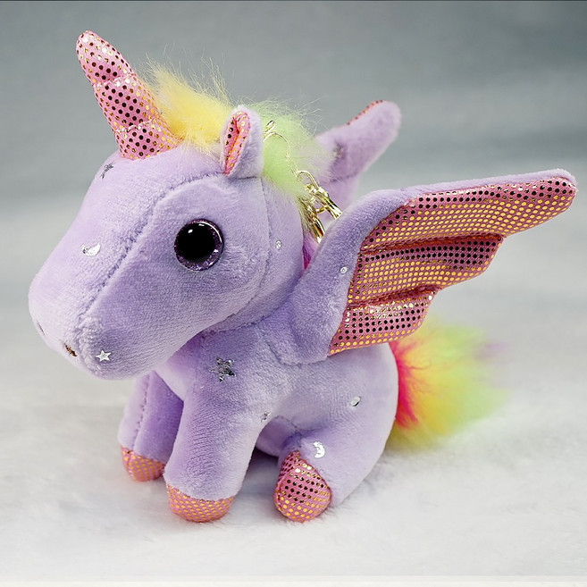 엠쿠 붉은말의해 행운 재물 장수 키링, 퍼플, 말B 유니콘