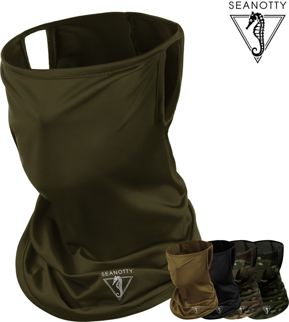 씨노티 오퍼레이터 택티컬 넥워머 워랩 버프 스카프 반다나 등산 아웃도어, 1개, OLIVE