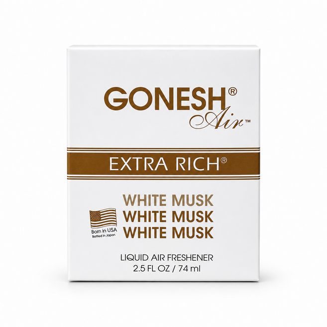 GONESH Extra Rich 白麝香 液體空氣清新劑, 1件, 74ml, WHITE MUSK